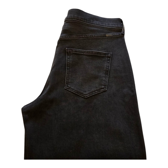 AYR Jeans Womens Size 33 Black Uni The Beat Barrel Cropped High-Rise Modern - Picture 7 of 10